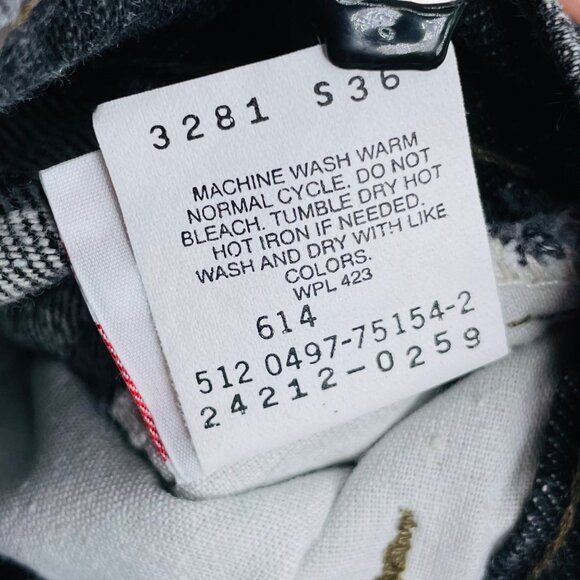 Vintage Levis Orange Tab 550 Relaxed Fit Black Denim Jeans 7 Slim / 7S - Picture 8 of 10